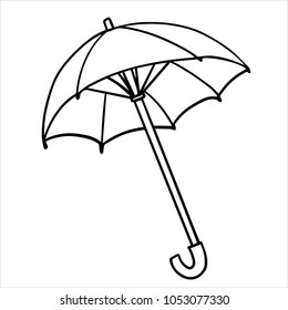 Kids Coloring Pages An Umbrella