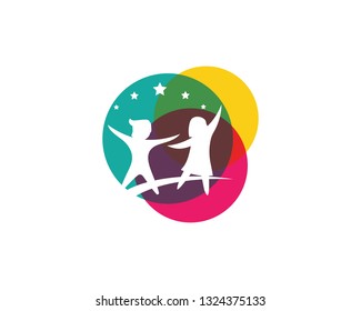 kids concept vector illustration icon design