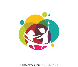 kids concept vector illustration icon design