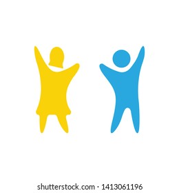Kids concept vector illustration icon design