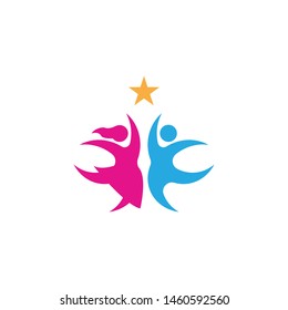 kids concept vector illustration icon design