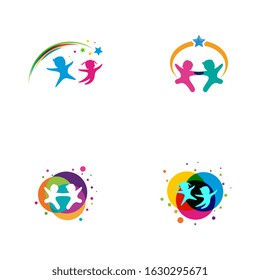 kids concept vector illustration icon design