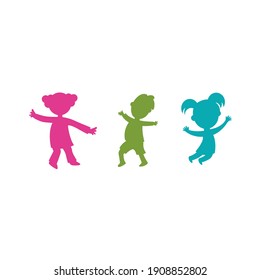 diseño de iconos de ilustración de vector de concepto para niños