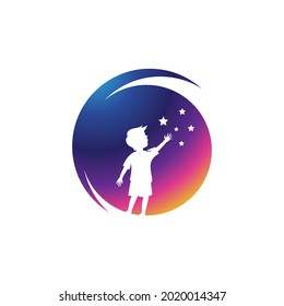 kids concept vector illustration icon design