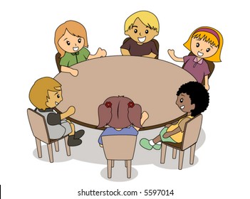 Conferencia de niños - Vector