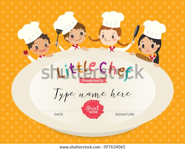 Kids Cooking Class Certificate       397634065