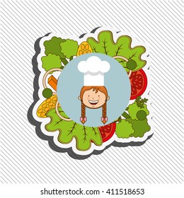 kids cooking design 