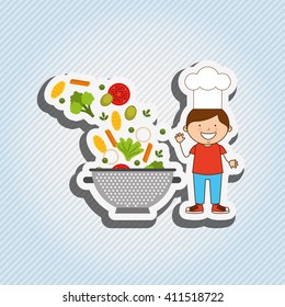 kids cooking design 