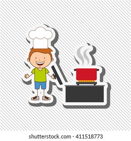 kids cooking design 