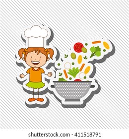 kids cooking design 