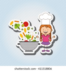 kids cooking design 