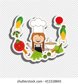 kids cooking design 