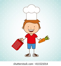 kids cooking design 