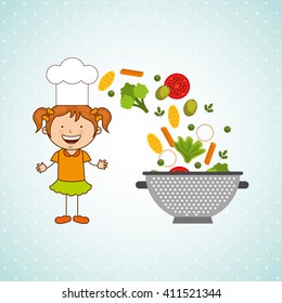 kids cooking design 