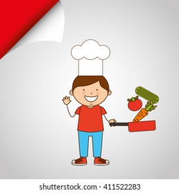 kids cooking design 