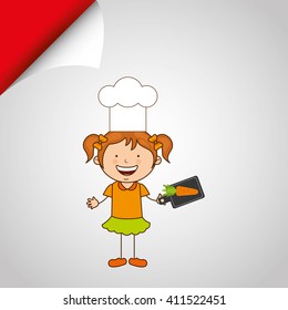 kids cooking design 