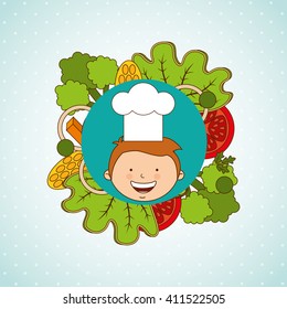 kids cooking design 