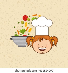 kids cooking design 