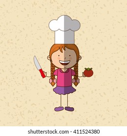 kids cooking design 