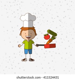 kids cooking design 