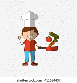 kids cooking design 