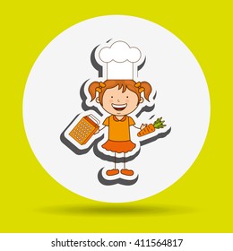 kids cooking design 