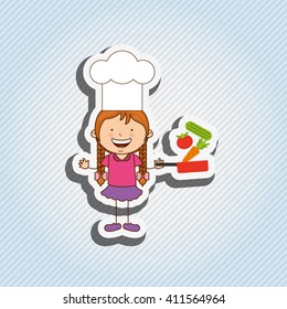 kids cooking design 
