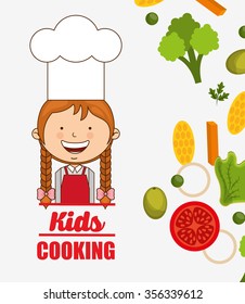 kids cooking design, vector illustration eps10 graphic 