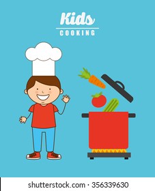 kids cooking design, vector illustration eps10 graphic 