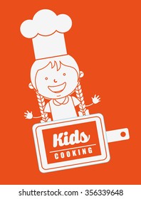 kids cooking design, vector illustration eps10 graphic 