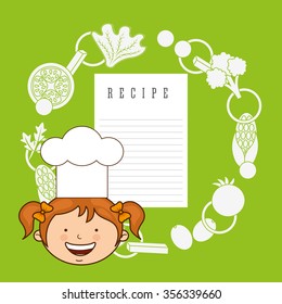 kids cooking design, vector illustration eps10 graphic 