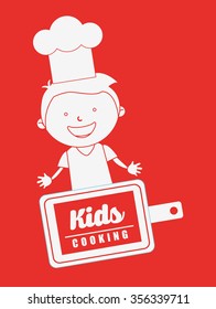 kids cooking design, vector illustration eps10 graphic 