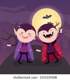 kids with costume halloween image