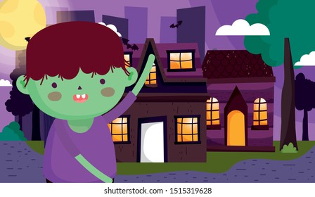 kids with costume halloween image
