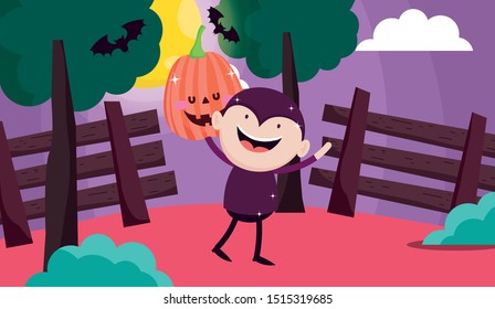 kids with costume halloween image