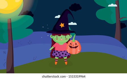 kids with costume halloween image