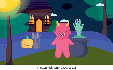 kids with costume halloween image