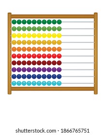 Kids counting frame. vector illustration