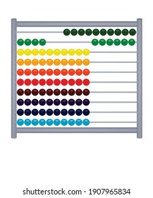 Kids counting frame. vector illustration