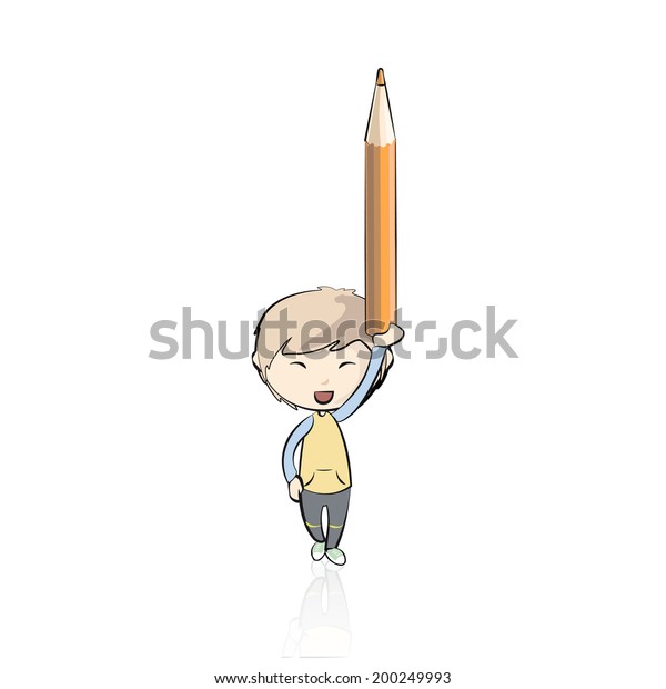 Kids Crayons Isolated Over White Background Stock Vector (Royalty Free ...