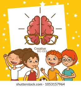 kids with creative big idea