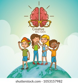 kids with creative big idea