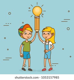 kids with creative big idea