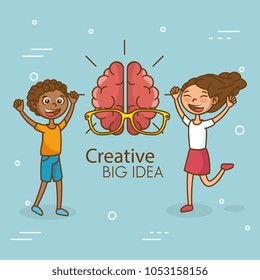 kids with creative big idea