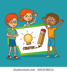 kids with creative big idea
