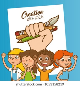 kids with creative big idea