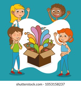 kids with creative big idea