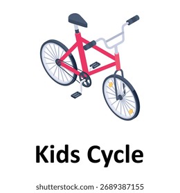 Kids Cycle Vector Symbol, das leicht geändert oder bearbeitet werden kann
