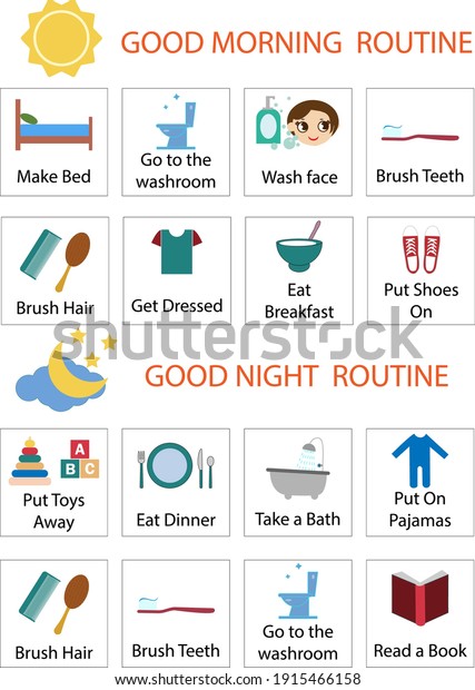 Kids Daily Responsibilities Chart, Kids Daily\
Routine, Chore Chart, Morning\
Evening Checklist, Daily Task List,\
Children Job Poster,