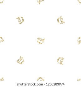Kids daily routine cartoon seamless pattern with meal. Cute modern flat vector illustration on white background